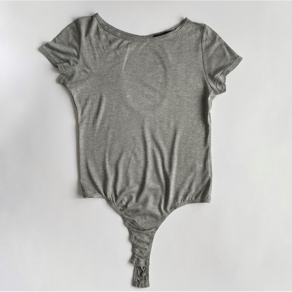 Twenty T-Shirt Bodysuit with Key Hole Back - Picture 2 of 7